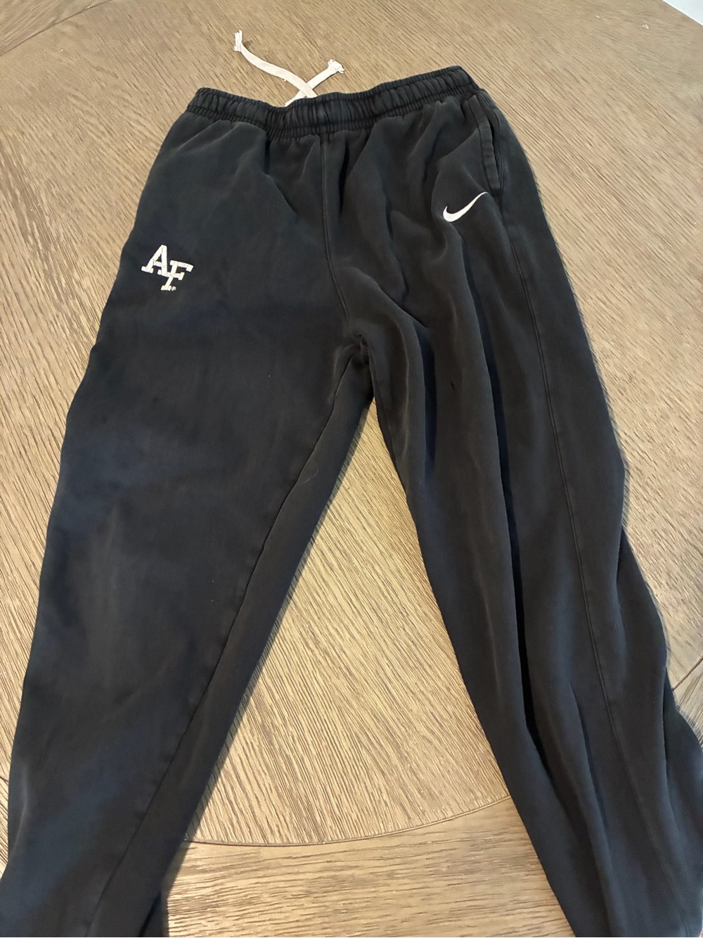 Nike Kids Black Jogger Sweatpants with AF and Swoosh